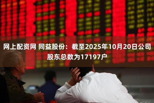 网上配资网 同益股份：截至2025年10月20日公司股东总数为17197户